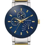 Bulova Men’s Quartz Stainless Steel Dress Watch, Color:Two Tone (Model: 98C123)