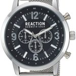 Kenneth Cole REACTION Men’s Quartz Metal and Stainless Steel Casual Watch, Color:Silver-Toned (Model: RKC0218001)