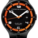 Porsche Design Watch Flat 6 P’6350 Automatic PVD – Black and Orange