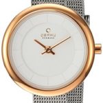 Obaku Women’s Quartz Stainless Steel Dress Watch, Color:Silver-Toned (Model: V146LXVIMC)