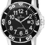 CROTON Men’s CA301280BSBK Analog Display Quartz Black Watch