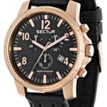 Sector Men’s R3271689003 Action Analog Display Quartz Black Watch