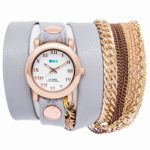 La Mer Collections Women’s LMMULTI4000-GLCREY Analog Display Japanese Quartz Grey Watch