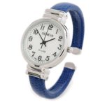 Blue Snake Style Band Slim Case Geneva Women’s Bangle Cuff Watch