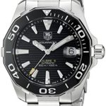 TAG Heuer Men’s WAY211A.BA0928 Aquaracr Analog Display Swiss Automatic Silver Watch