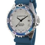 Momentum Women’s Quartz Stainless Steel and Rubber Diving Watch, Color:Blue (Model: 1M-DN11LT1T)