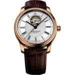 Louis Erard Men’s Heritage 40mm Brown Leather Band Rose Gold Plated Case Automatic Watch 60267PR41.BRC03