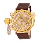 Invicta Men’s 16161 Russian Diver Nautilus Swiss Mechanical Brown Leather Strap Watch