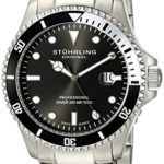 Stuhrling Original Men’s 326B.331113 Aquadiver Regatta Elite Swiss Quartz Diver Date Watch