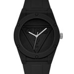 GUESS Women’s Logo Silicone Casual Watch, Color: Black (Model: U0979L2)