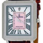 Le Chateau #1808-M7 Men’s Elegant Slim Leather Strap Watch