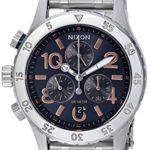 Nixon Women’s ’38-20 Chrono’ Quartz Stainless Steel Casual Watch, Color:Silver-Toned (Model: A4042195-00)