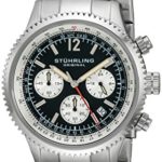 Stuhrling Original Men’s 669B.01 Monaco Date Stainless Steel Link Bracelet Watch