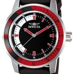 Invicta Men’s 12845 Specialty Black Dial Watch with Red/Black Bezel