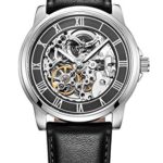 Kenneth Cole New York Men’s KC1514 Automatic Gunmetal Silver-Tone Watch With Leather Band