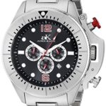 Adee Kaye Men’s AK9041-MBK Guardian Analog Display Japanese Quartz Silver Watch