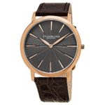 Stuhrling Original Men’s 682.04 Orchestra Swiss Quartz Ultra Slim Brown Leather Band Watch