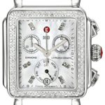 MICHELE Women’s MW06P01A1046 Deco Diamond-Accented Stainless Steel Watch Head