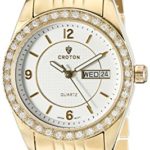 CROTON Women’s CN207279YLCR Heritage Analog Display Quartz Gold Watch