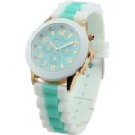 Domire Women’s Geneva Silicone Band Jelly Gel Quartz Wrist Watch