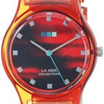 La Mer Collections Japanese Automatic Plastic and Silicone Casual Watch, Color:Black (Model: LMSSW1002)