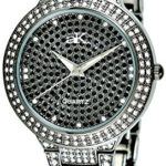 Adee Kaye Women’s 9-69LIPB/CR Crystal Collection Crystal & Brass Watch