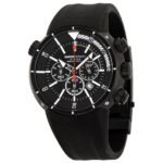 Momo Design Pro Diver Chronograph Black Dial Black Silicone Mens Watch MD1005BK31