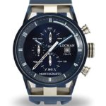 LOCMAN Watch Montecristo Classic Quartz Chronograph 44mm PVD Case 10ATM Blu Dial