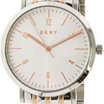 DKNY Women’s ‘Minetta’ Quartz Stainless Steel Casual Watch, Color:Silver-Toned (Model: NY2651)