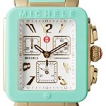 Michele Park Jelly White Dial Silicone Chrono Quartz Ladies Watch MWW06L000024