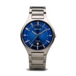 BERING Time 11739-707 Mens Titanium Collection Watch with Titanium Band and scratch resistant sapphire crystal. Designed in Denmark.