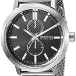 Kenneth Cole REACTION Men’s Quartz Metal and Stainless Steel Casual Watch, Color:Silver-Toned (Model: RK50098006)