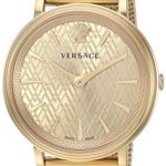 Versace Women’s ‘THE MANIFESTO EDITION’ Quartz and Stainless-Steel-Plated Casual Watch, Color:Gold-Toned (Model: VBP060017)
