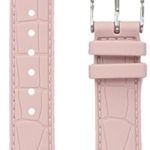 MICHELE Women’s Swiss Quartz Stainless Steel and Rubber Casual Watch, Color Pink (Model: MS18AI710429)