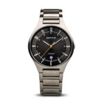 BERING Time 11739-772 Mens Titanium Collection Watch with Titanium Band and scratch resistant sapphire crystal. Designed in Denmark.