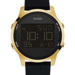 GUESS Men’s Stainless Steel Digital Silicone Watch