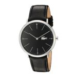 Lacoste Men’s Quartz Stainless Steel and Leather Casual Watch, Color:Black (Model: 2010873)