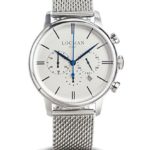 LOCMAN Watch 1960 Cronografo Quartz Men’s Chrono 5ATM 42mm Silver/Nickel Dial