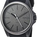 Rip Curl Men’s Quartz Plastic and Silicone Sport Watch, Color Black (Model: A3120-DSH)