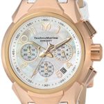 Technomarine Women’s ‘Sea’ Quartz Gold and Leather Casual Watch, Color:White (Model: TM-715035)