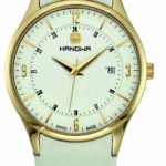 Hanowa Men’s 16-4022.02.001 Disciplin Gold IP White Leather Watch