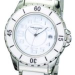 Charles-Hubert, Paris Women’s 6755-W Premium Collection White Ceramic and Stainless Steel Watch