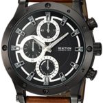 Kenneth Cole Reaction Men’s Quartz Metal Casual Watch, Color Brown (Model: RKC0220003)