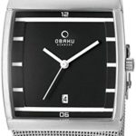 Obaku Men’s Quartz Stainless Steel Dress Watch, Color:Silver-Toned (Model: V102GDCBMC)