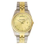 Pedre Men’s Round Two-Tone Bracelet Watch 0024TGX