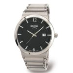 Boccia Men’s Quartz Watch Superslim 3565-02 with Metal Strap