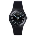 Swatch Men’s Secret Numbers SUOB133 Black Rubber Swiss Quartz Watch