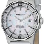 MomoDesign Pilot Diamonds Ladies White Leather Strap Watch MD093-D-02SL-LS