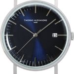 [Thomas Alexandre] Dome Glass France Minimal Design Men’s/Women’s Watch Navy Blue