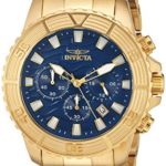 Invicta Men’s ‘Pro Diver’ Quartz Stainless Steel Casual Watch, Color:Gold-Toned (Model: 24001)